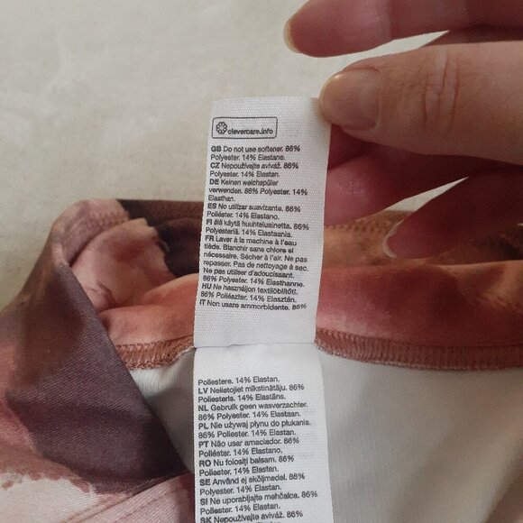 & Other Stories Women's Size Small Pink Brown Abstract Full Leggings - Picture 5 of 10